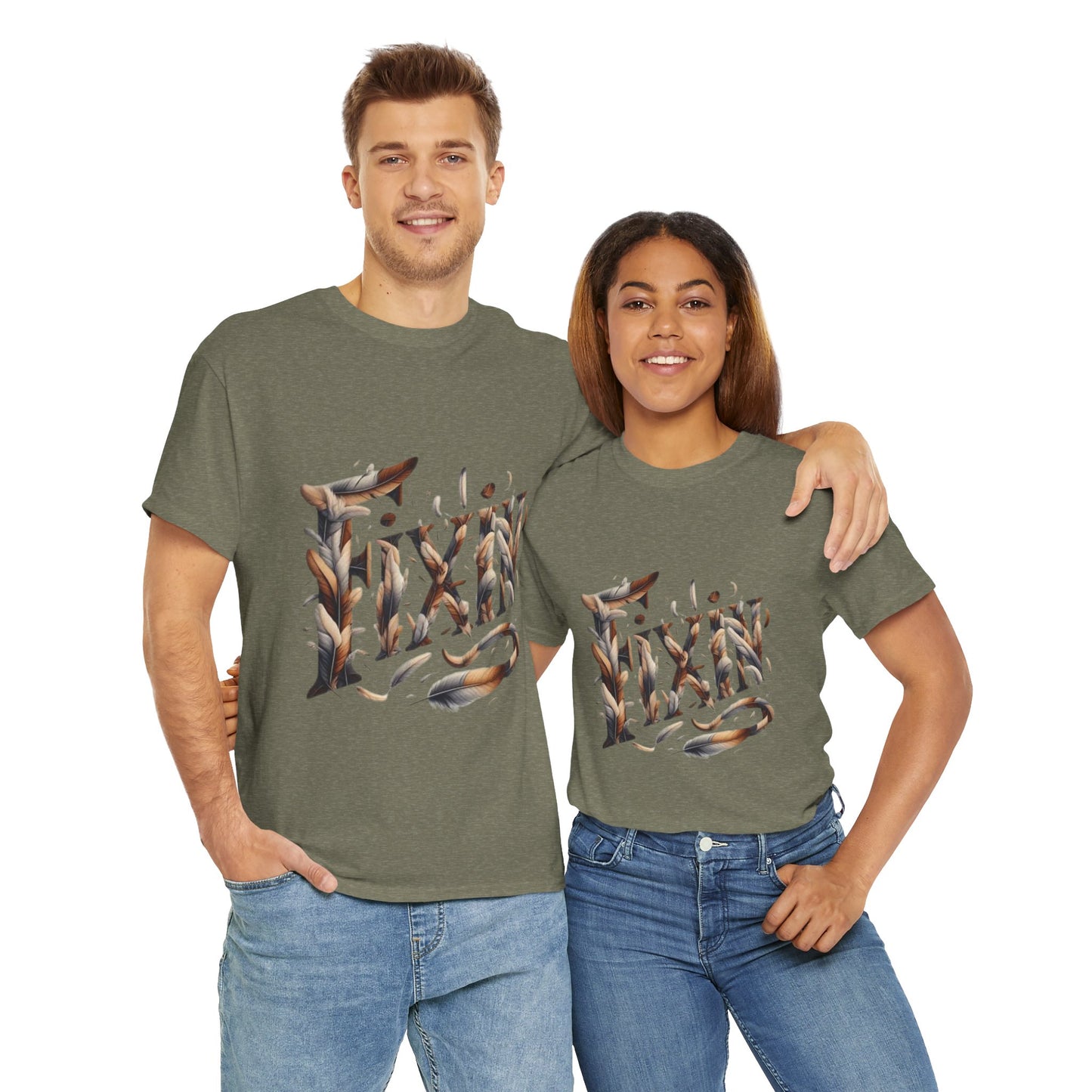 Fixin' Unisex Heavy Cotton Tee Made with 100% US Cotton. S - 5XL