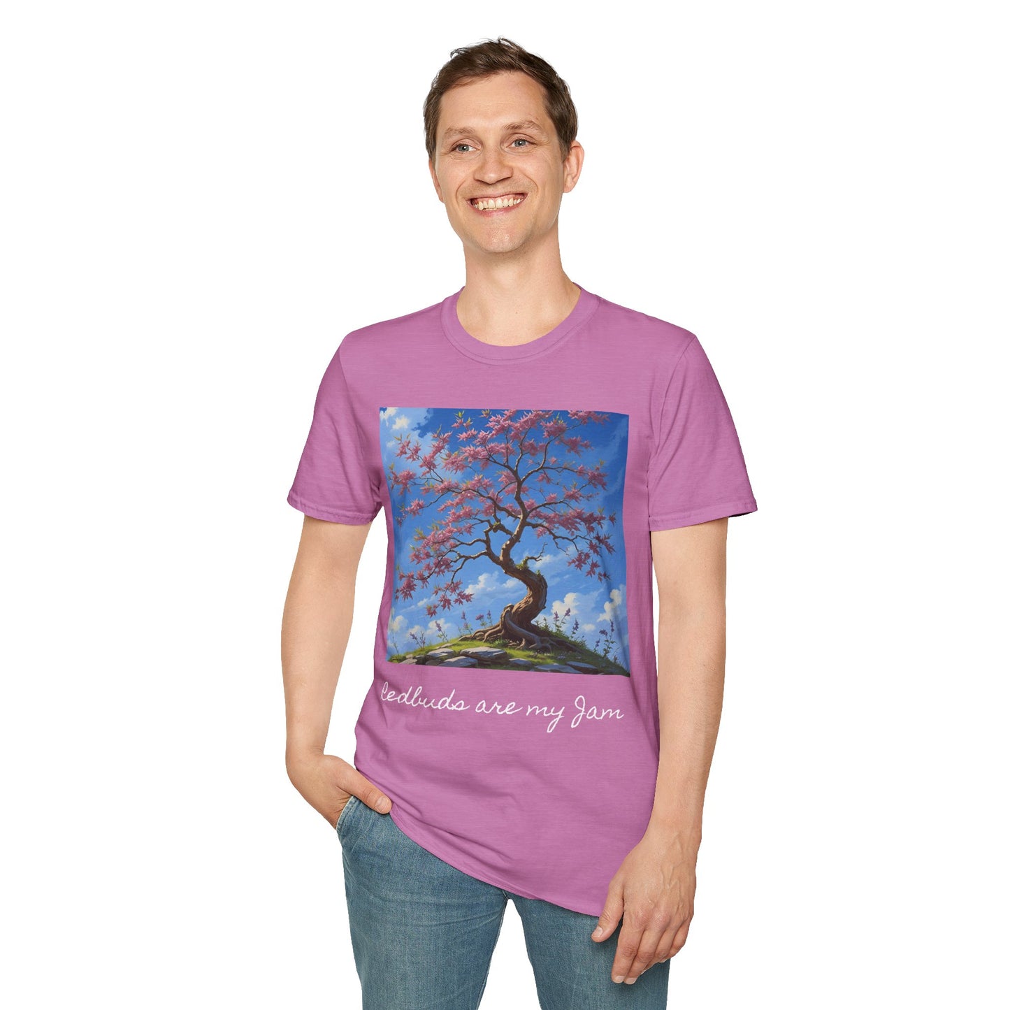 Redbud Tree Unisex T-Shirt - 100% ring-spun US cotton XS - 5XL