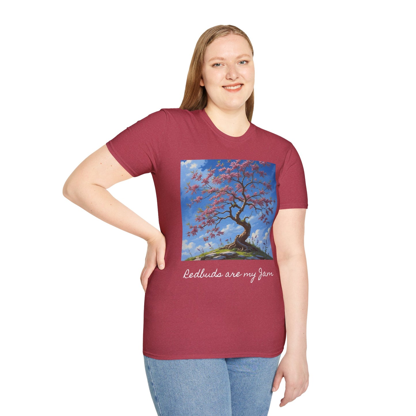 Redbud Tree Unisex T-Shirt - 100% ring-spun US cotton XS - 5XL