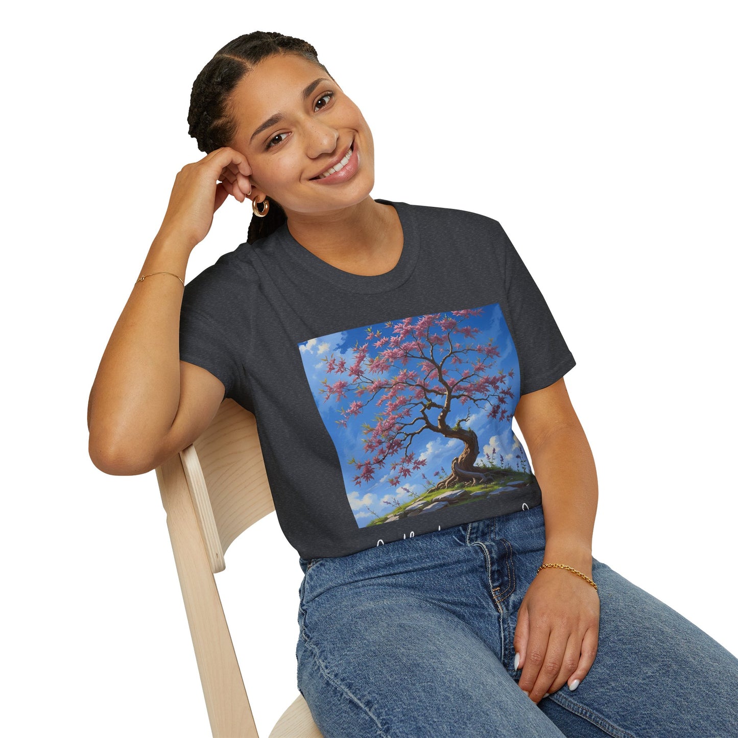 Redbud Tree Unisex T-Shirt - 100% ring-spun US cotton XS - 5XL