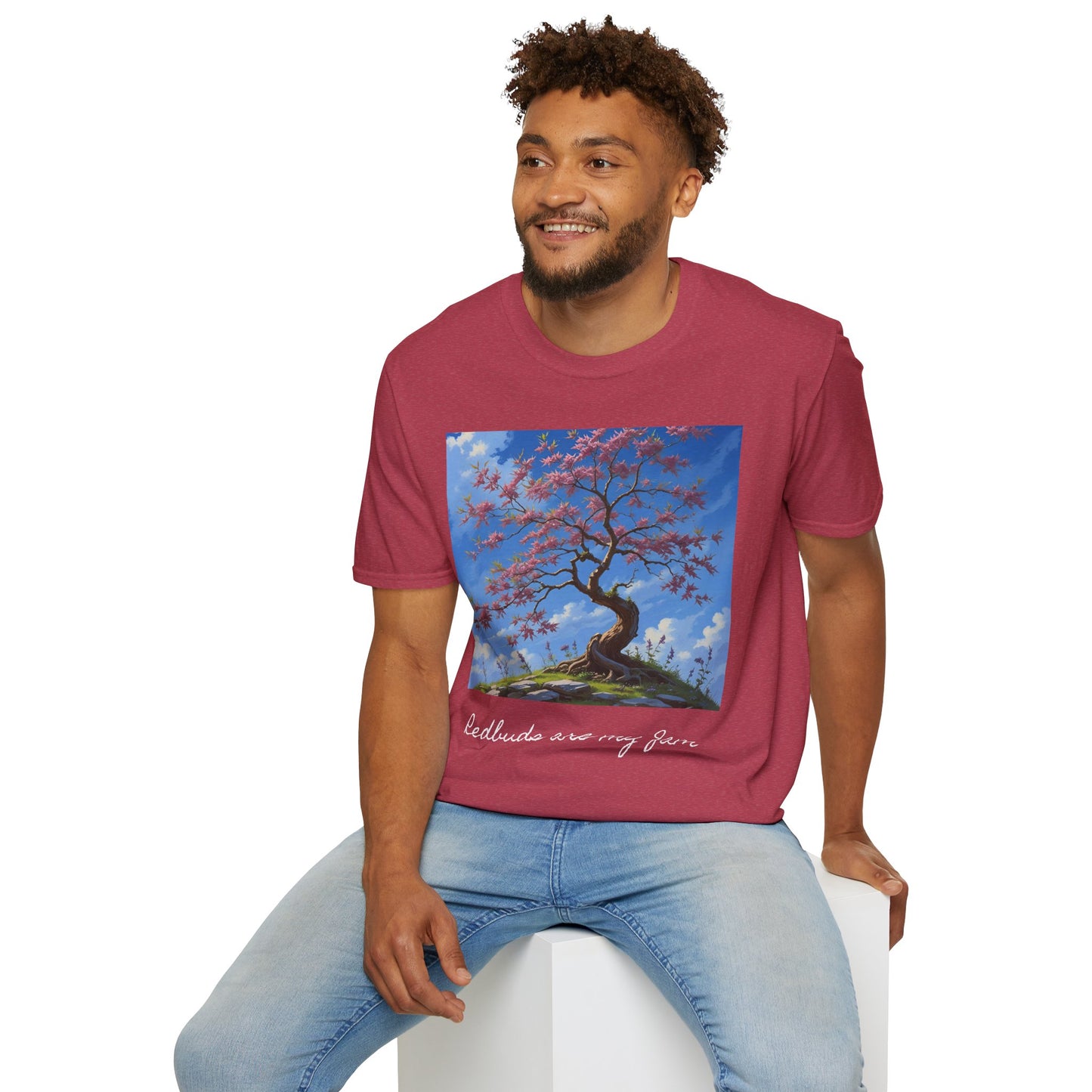 Redbud Tree Unisex T-Shirt - 100% ring-spun US cotton XS - 5XL