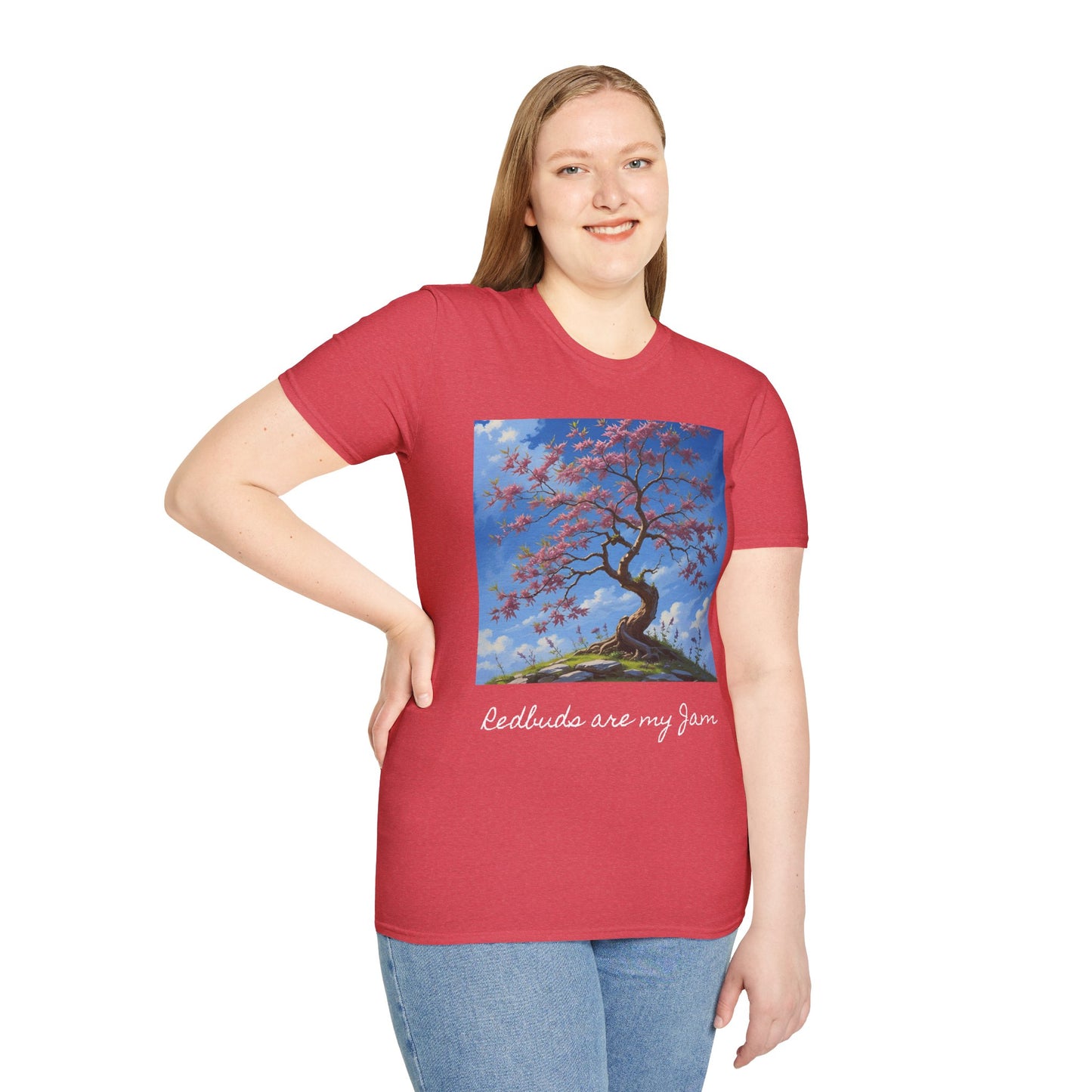Redbud Tree Unisex T-Shirt - 100% ring-spun US cotton XS - 5XL