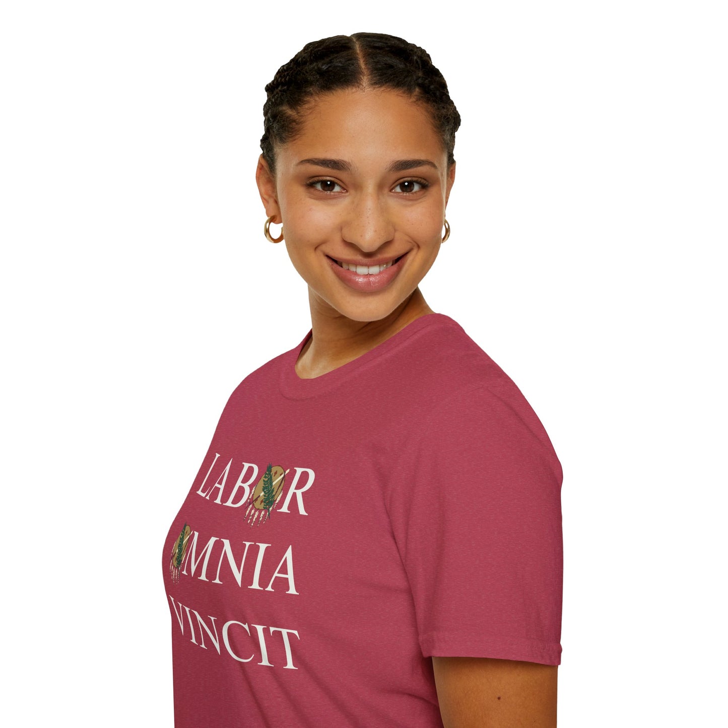 Labor Omnia Vincit. Our True Motto. 100% ring-spun cotton. XS - 5XL