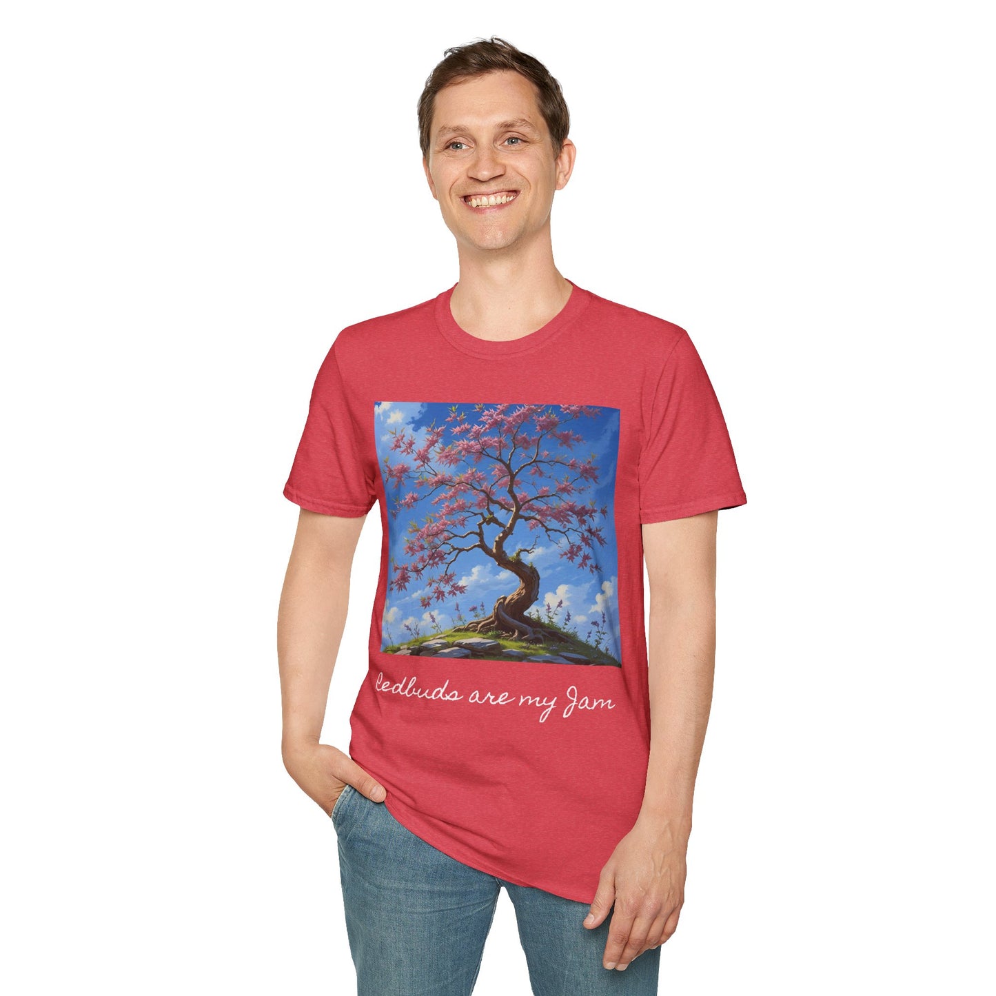 Redbud Tree Unisex T-Shirt - 100% ring-spun US cotton XS - 5XL