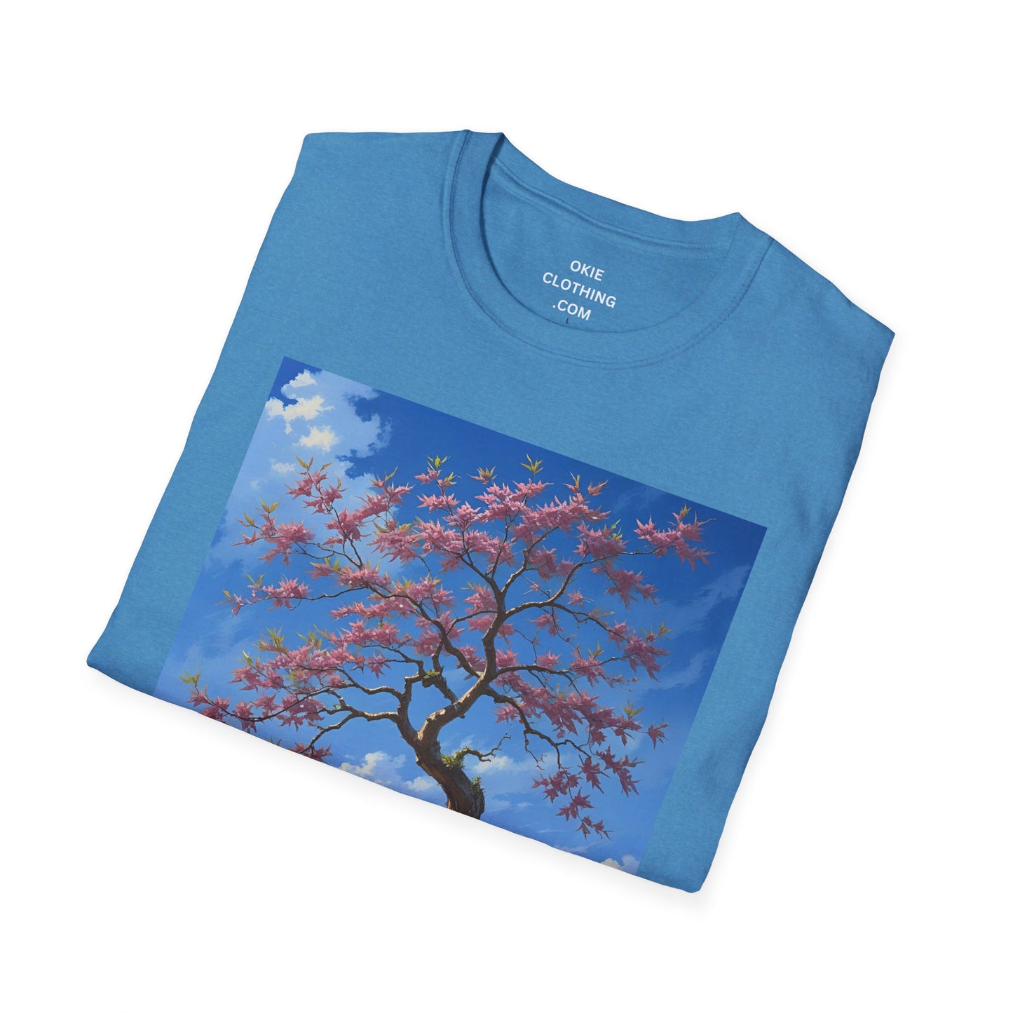Tranquil Tree T-Shirt, Nature Lover Tee, Gift for Gardeners, Botanical Art Shirt, Relaxed Fit Summer Apparel