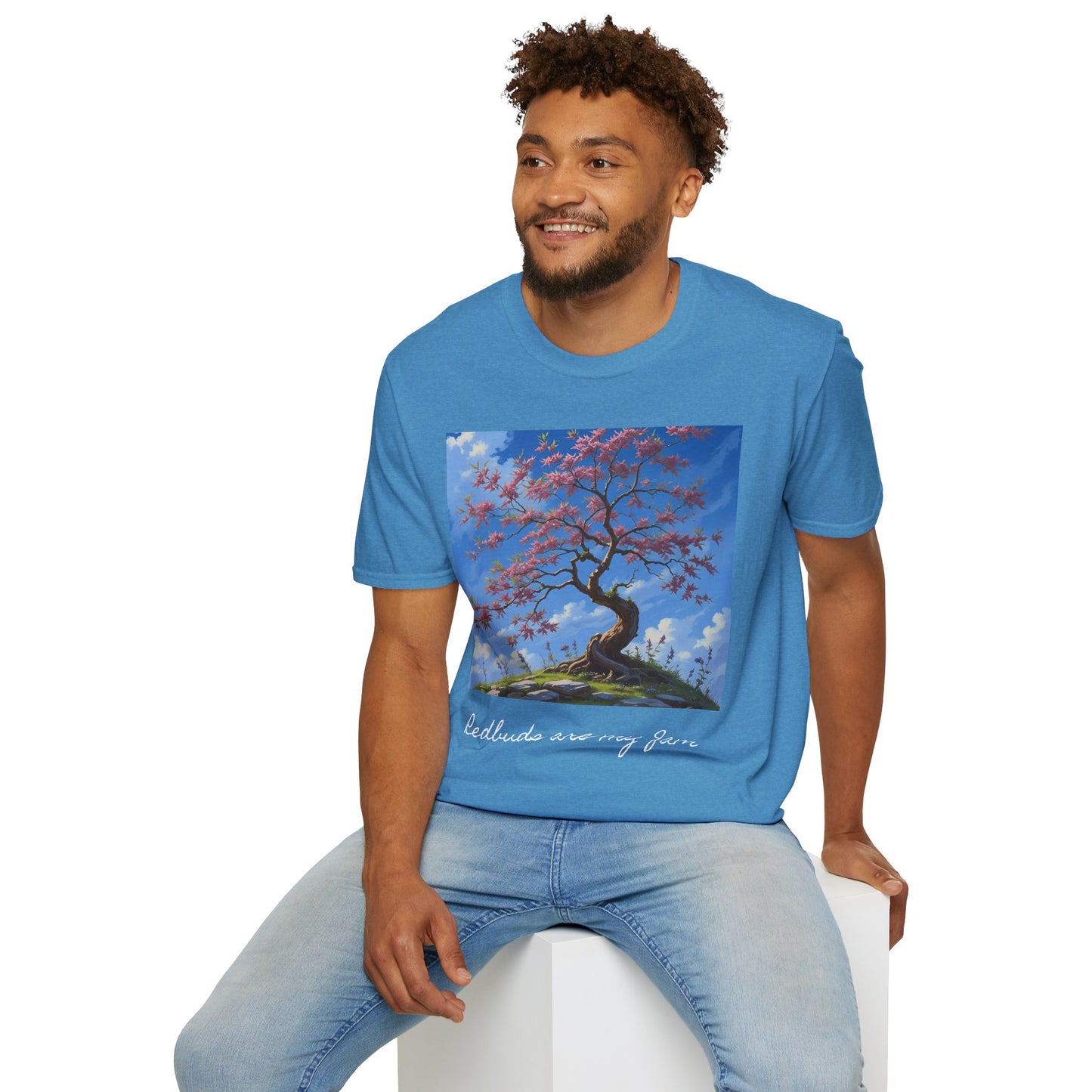 Redbud Tree Unisex T-Shirt - 100% ring-spun US cotton XS - 5XL