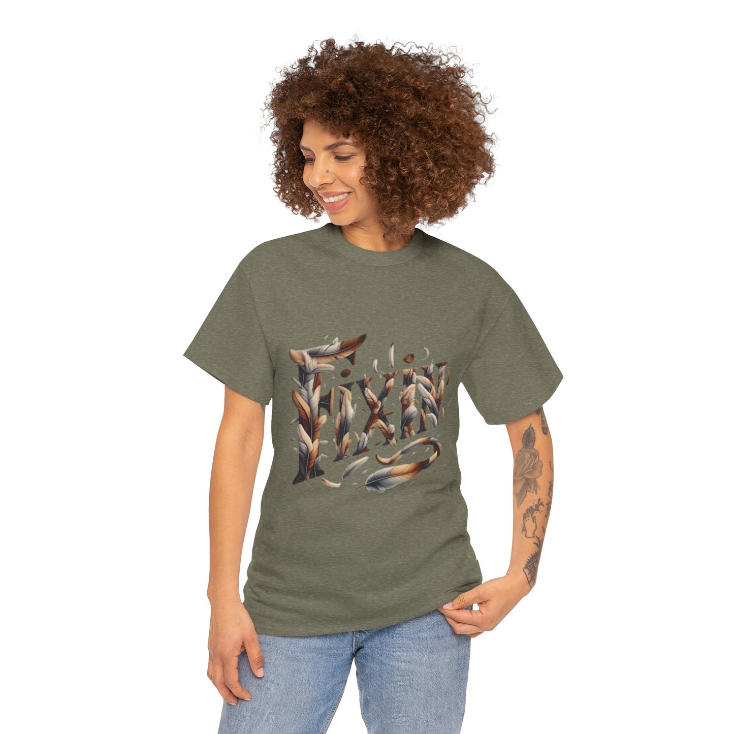 Fixin' Unisex Heavy Cotton Tee Made with 100% US Cotton. S - 5XL