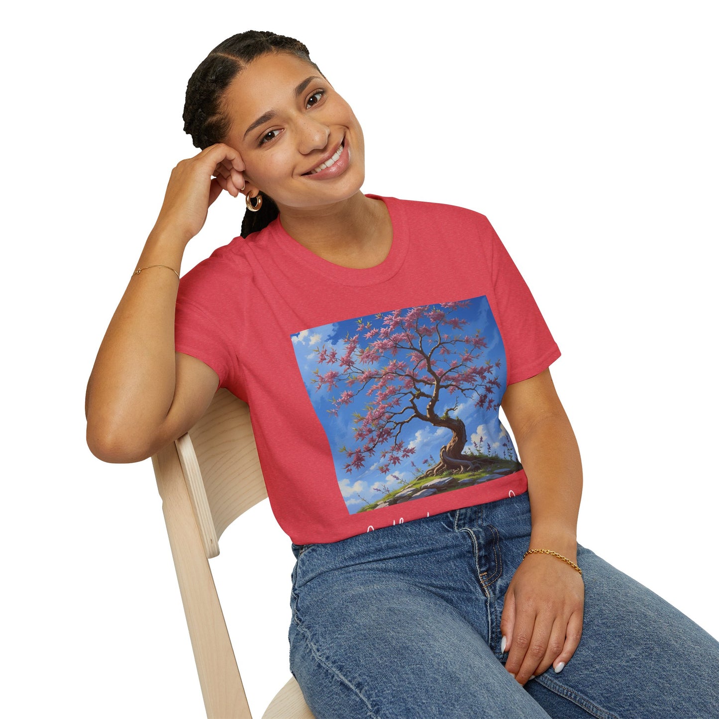 Redbud Tree Unisex T-Shirt - 100% ring-spun US cotton XS - 5XL