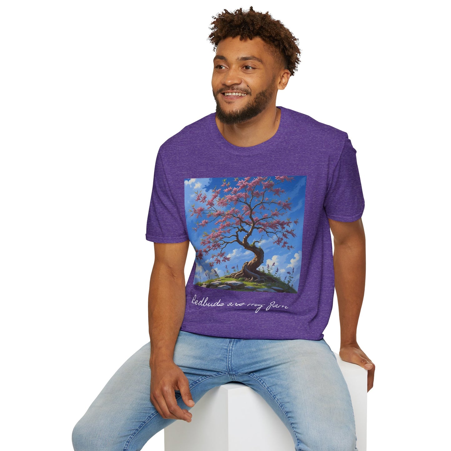 Redbud Tree Unisex T-Shirt - 100% ring-spun US cotton XS - 5XL