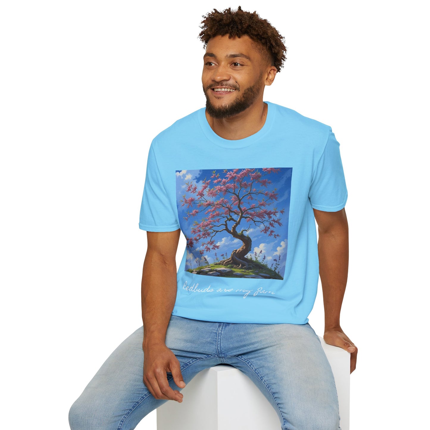 Redbud Tree Unisex T-Shirt - 100% ring-spun US cotton XS - 5XL