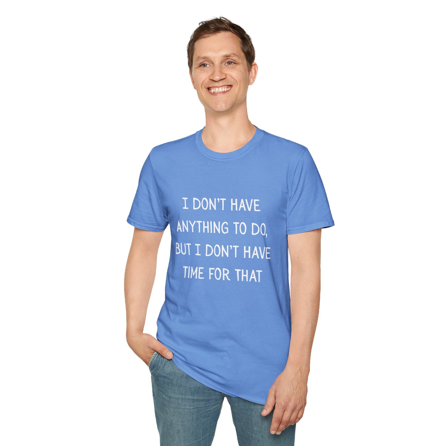 I don't have time for that, 100% ring-spun US cotton. XS-5XL