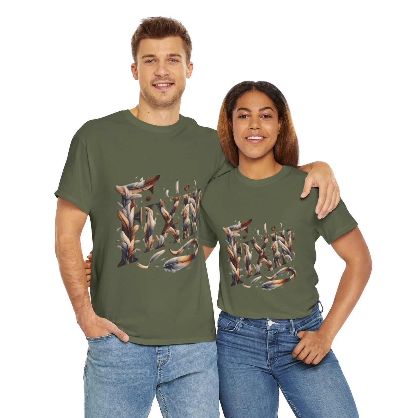 Fixin' Unisex Heavy Cotton Tee Made with 100% US Cotton. S - 5XL