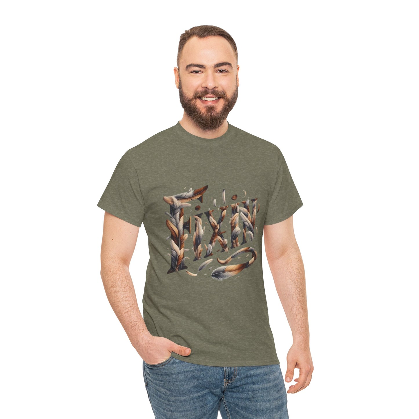 Fixin' Unisex Heavy Cotton Tee Made with 100% US Cotton. S - 5XL