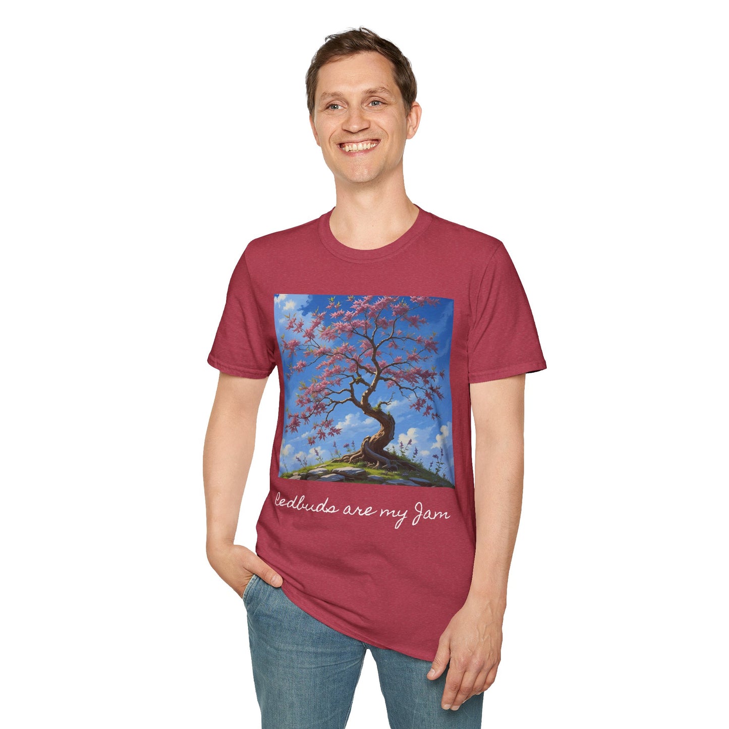 Redbud Tree Unisex T-Shirt - 100% ring-spun US cotton XS - 5XL