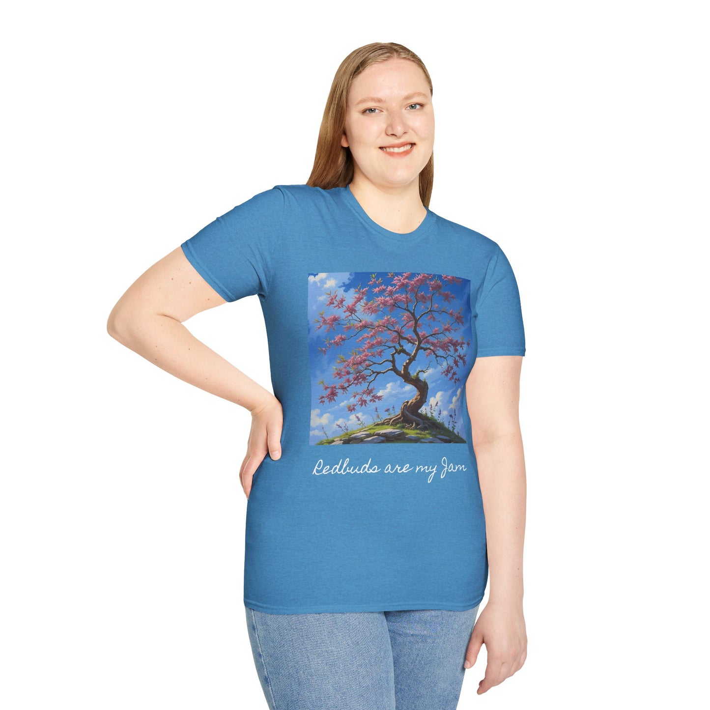 Redbud Tree Unisex T-Shirt - 100% ring-spun US cotton XS - 5XL