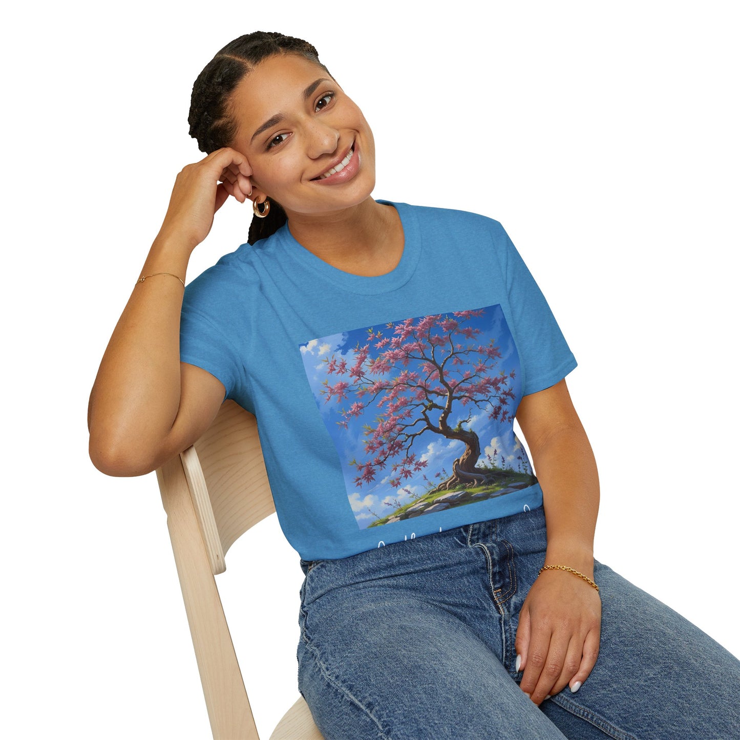 Redbud Tree Unisex T-Shirt - 100% ring-spun US cotton XS - 5XL