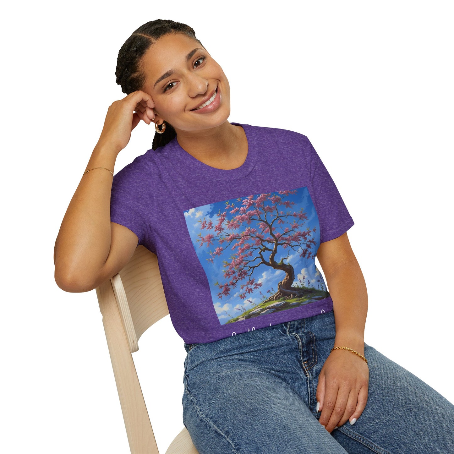 Redbud Tree Unisex T-Shirt - 100% ring-spun US cotton XS - 5XL