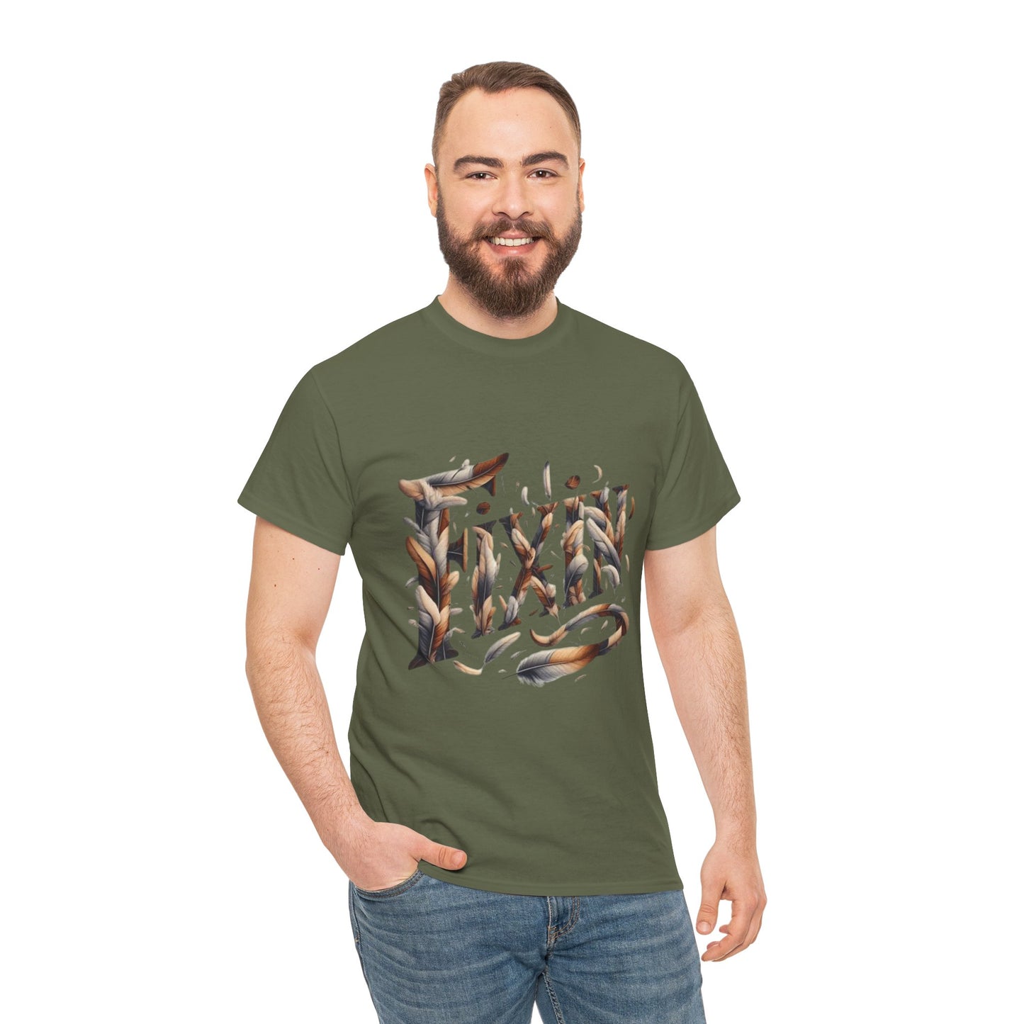 Fixin' Unisex Heavy Cotton Tee Made with 100% US Cotton. S - 5XL