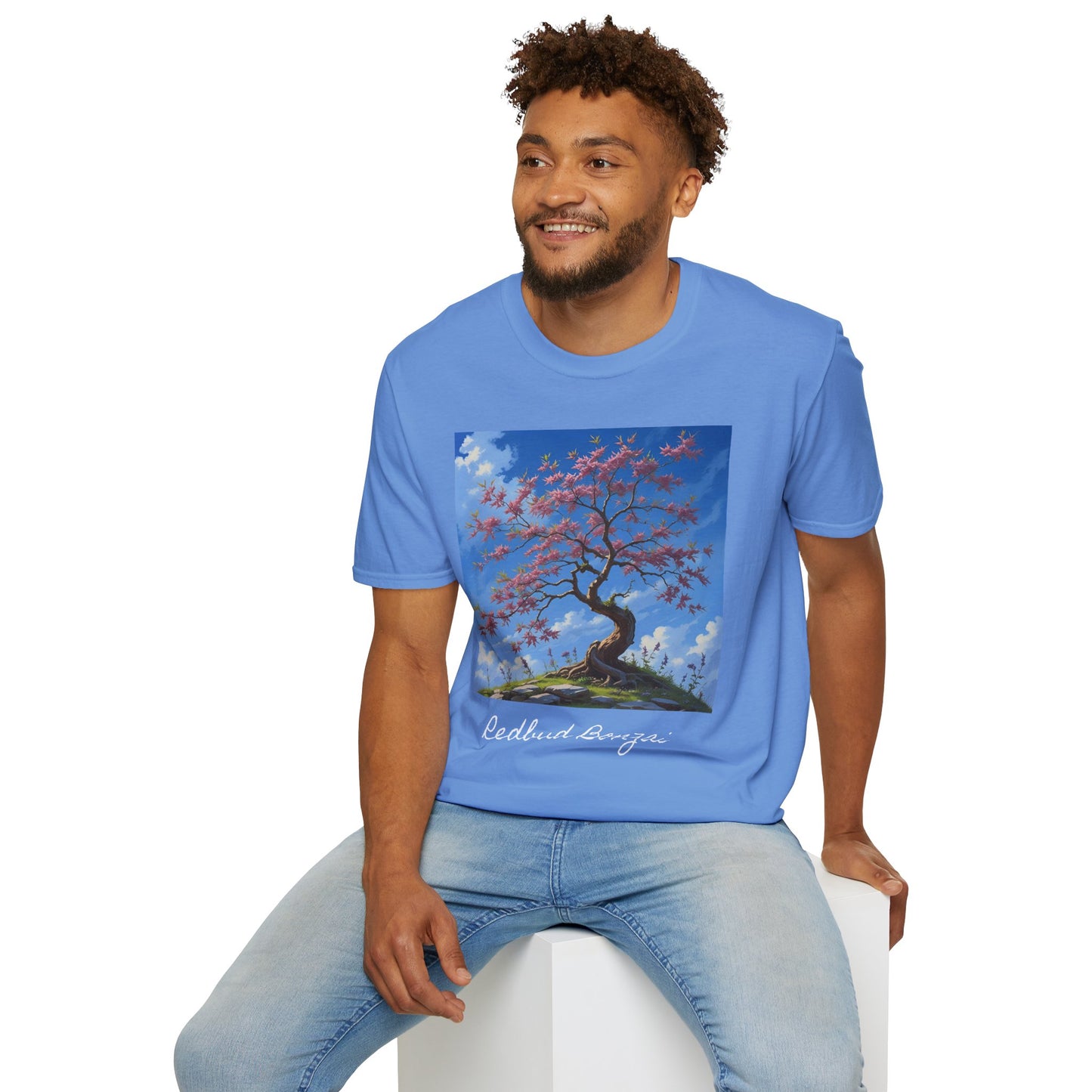 Tranquil Tree T-Shirt, Nature Lover Tee, Gift for Gardeners, Botanical Art Shirt, Relaxed Fit Summer Apparel