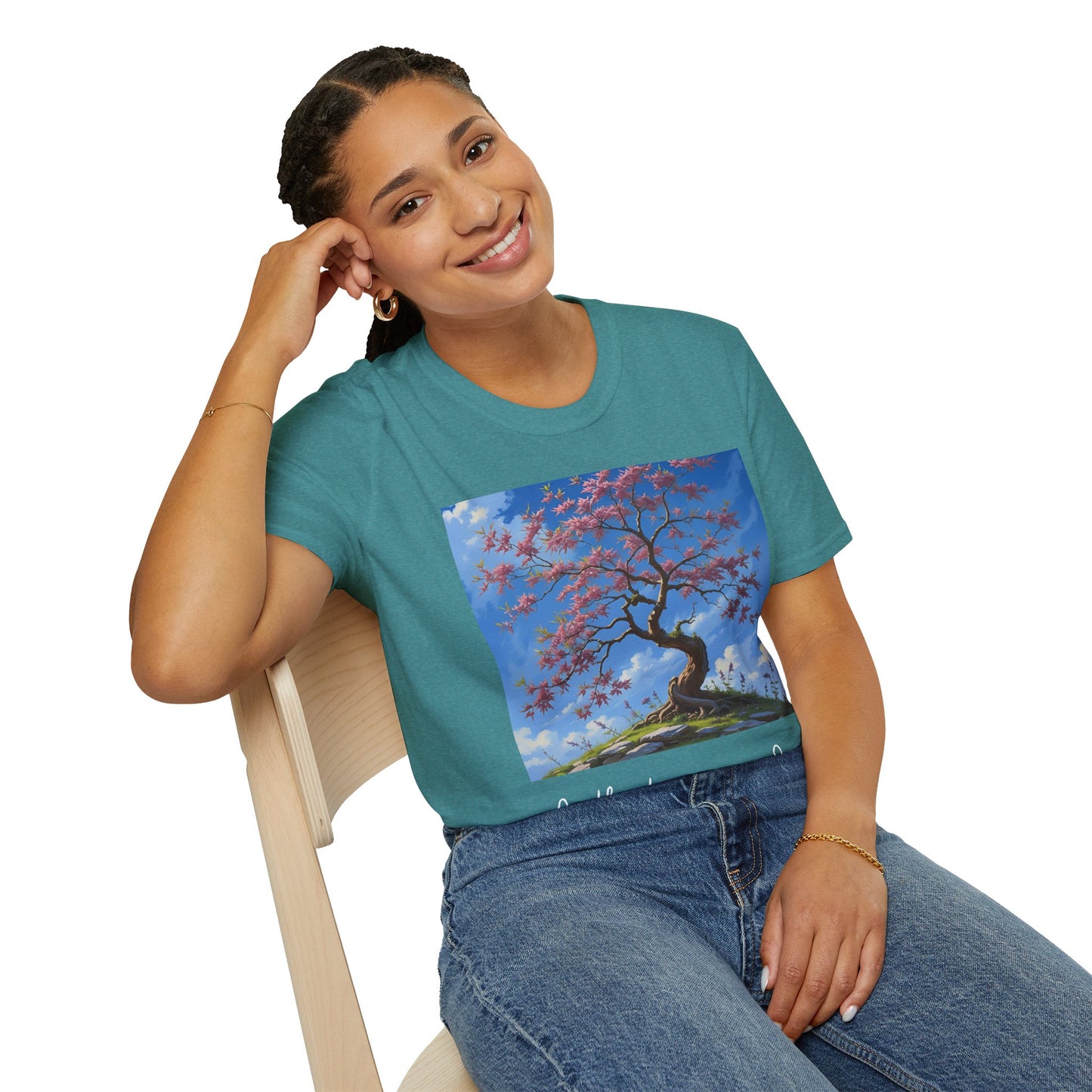 Redbud Tree Unisex T-Shirt - 100% ring-spun US cotton XS - 5XL