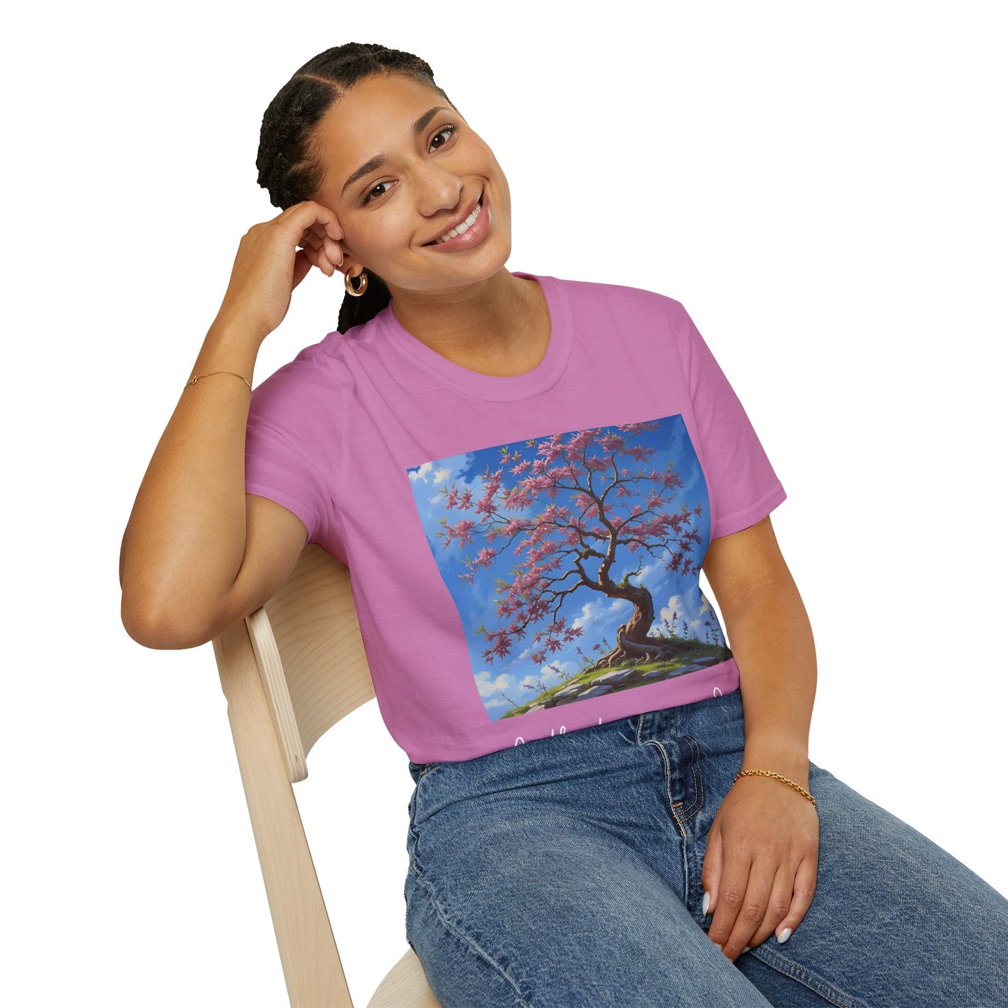 Redbud Tree Unisex T-Shirt - 100% ring-spun US cotton XS - 5XL