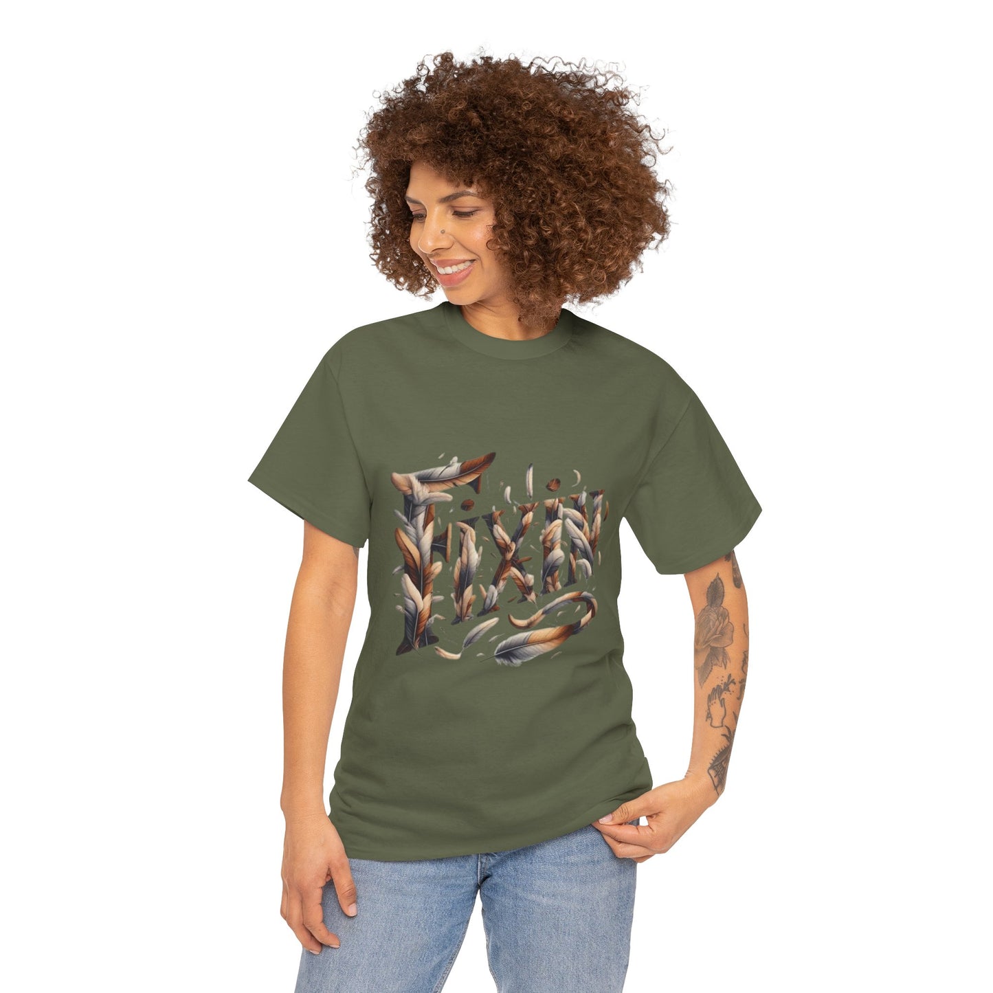 Fixin' Unisex Heavy Cotton Tee Made with 100% US Cotton. S - 5XL