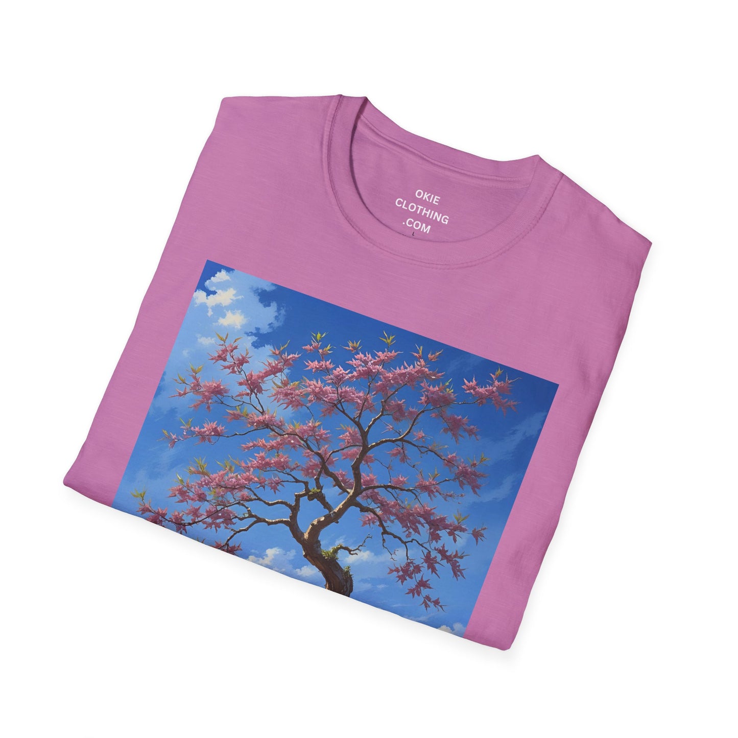 Tranquil Tree T-Shirt, Nature Lover Tee, Gift for Gardeners, Botanical Art Shirt, Relaxed Fit Summer Apparel