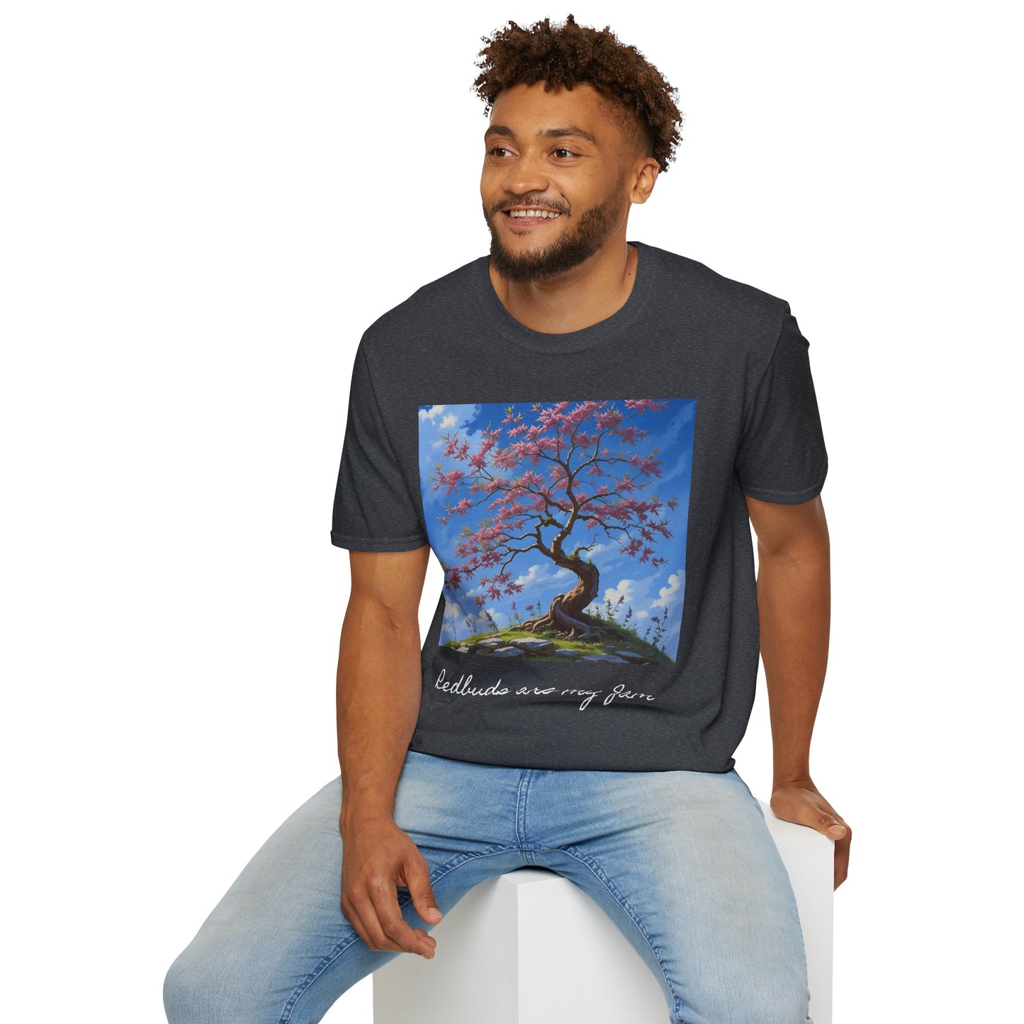 Redbud Tree Unisex T-Shirt - 100% ring-spun US cotton XS - 5XL