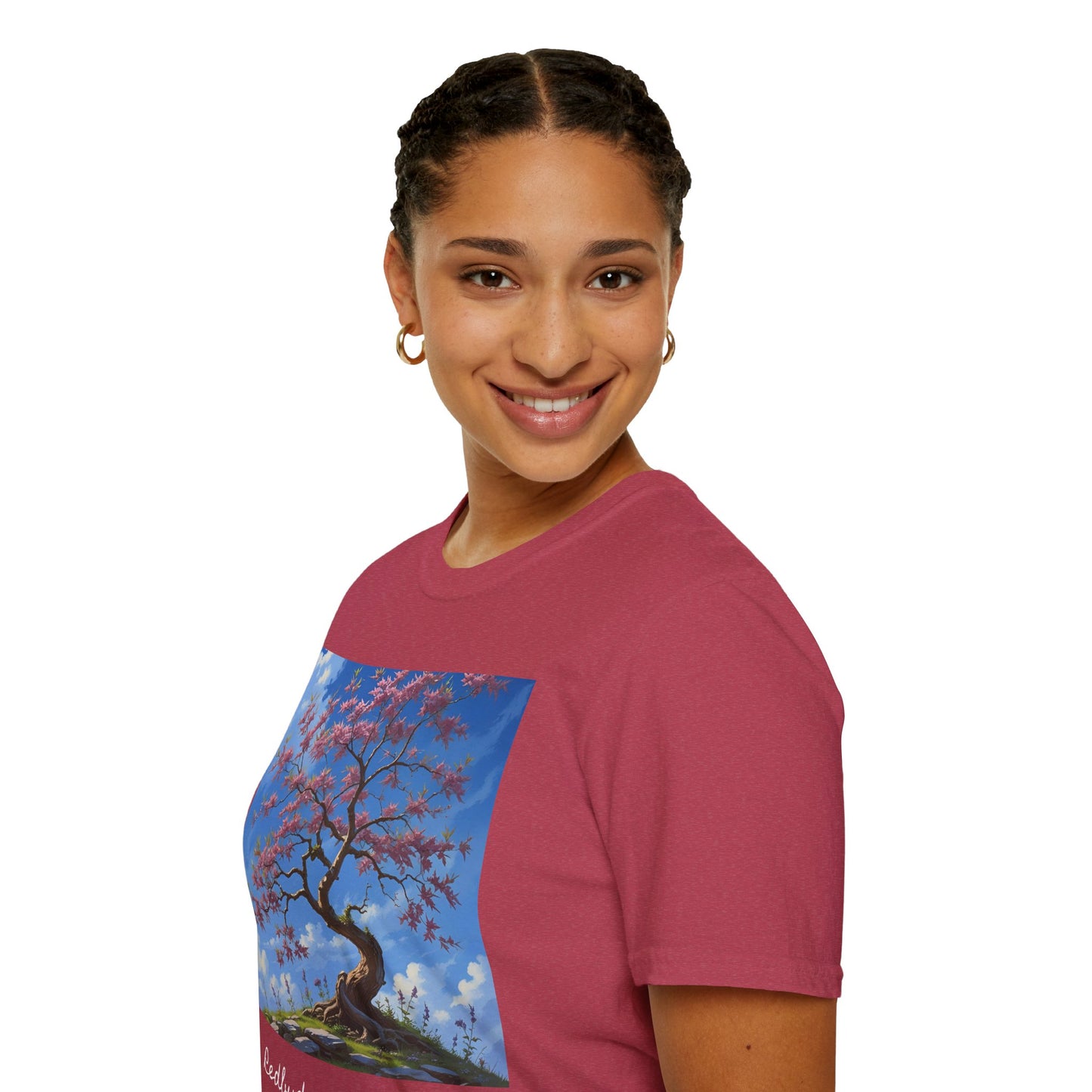 Redbud Tree Unisex T-Shirt - 100% ring-spun US cotton XS - 5XL