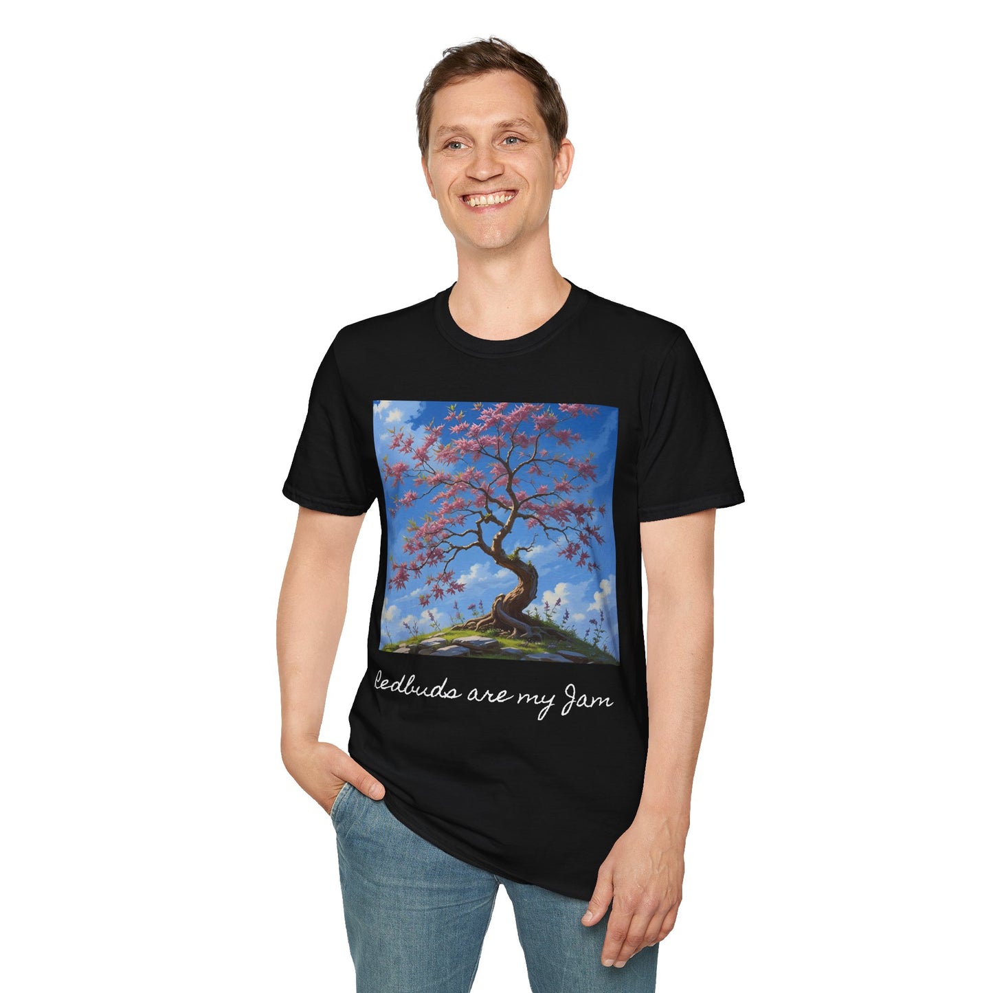 Redbud Tree Unisex T-Shirt - 100% ring-spun US cotton XS - 5XL