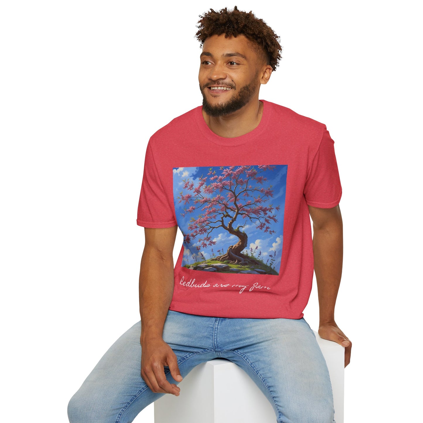 Redbud Tree Unisex T-Shirt - 100% ring-spun US cotton XS - 5XL
