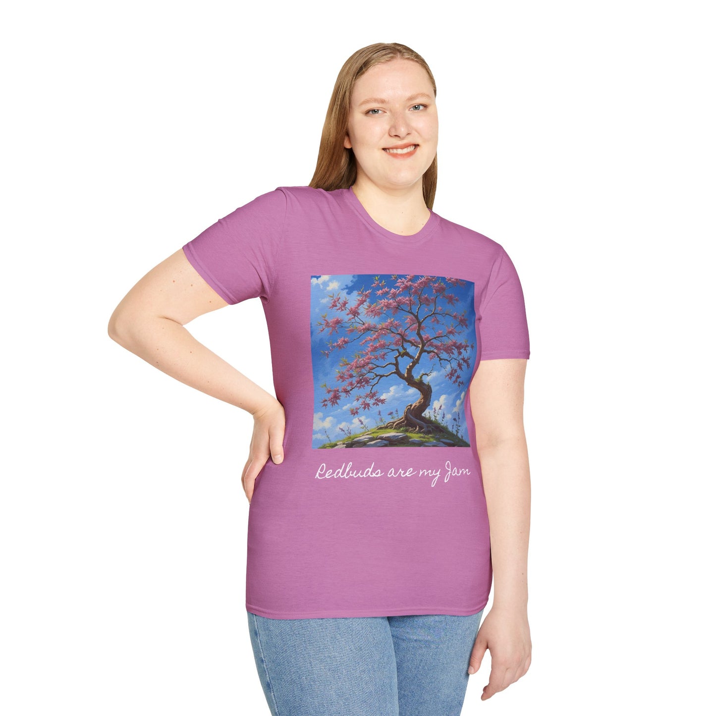 Redbud Tree Unisex T-Shirt - 100% ring-spun US cotton XS - 5XL