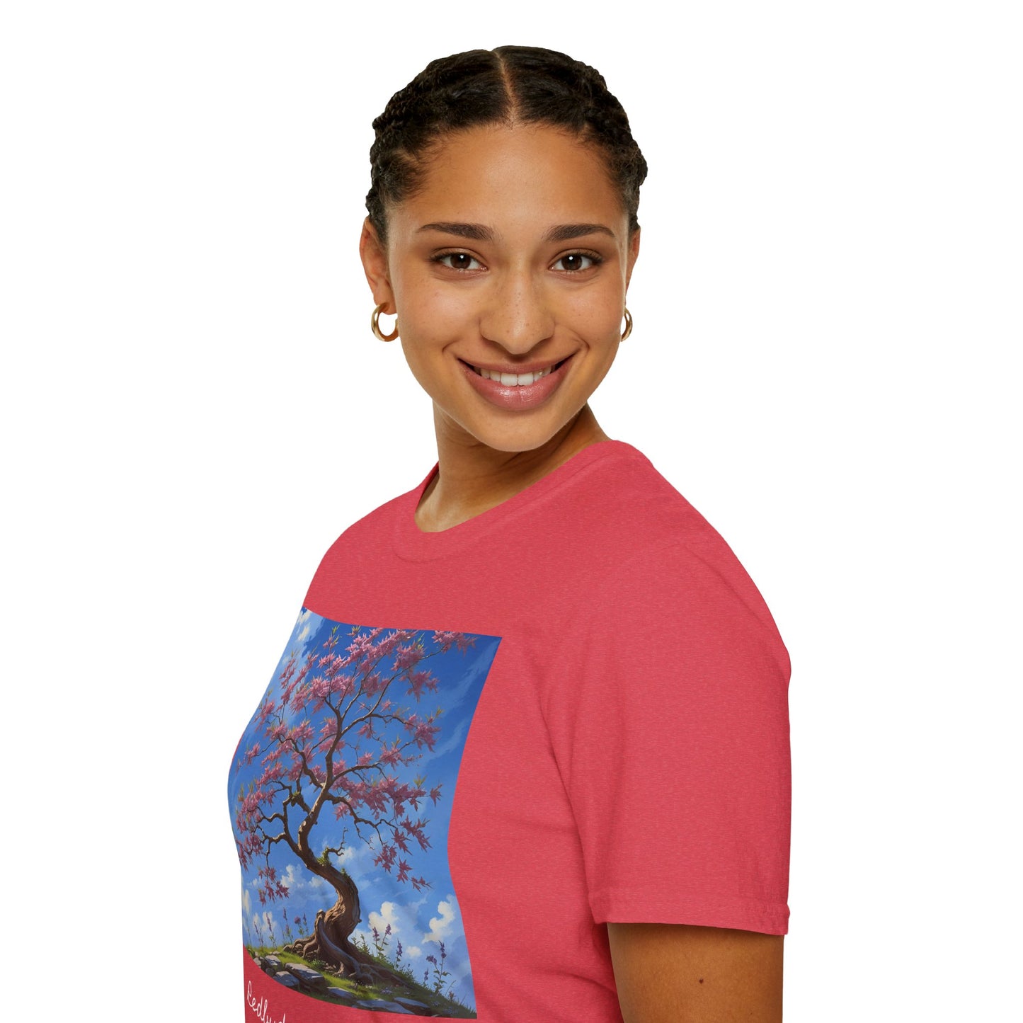 Redbud Tree Unisex T-Shirt - 100% ring-spun US cotton XS - 5XL