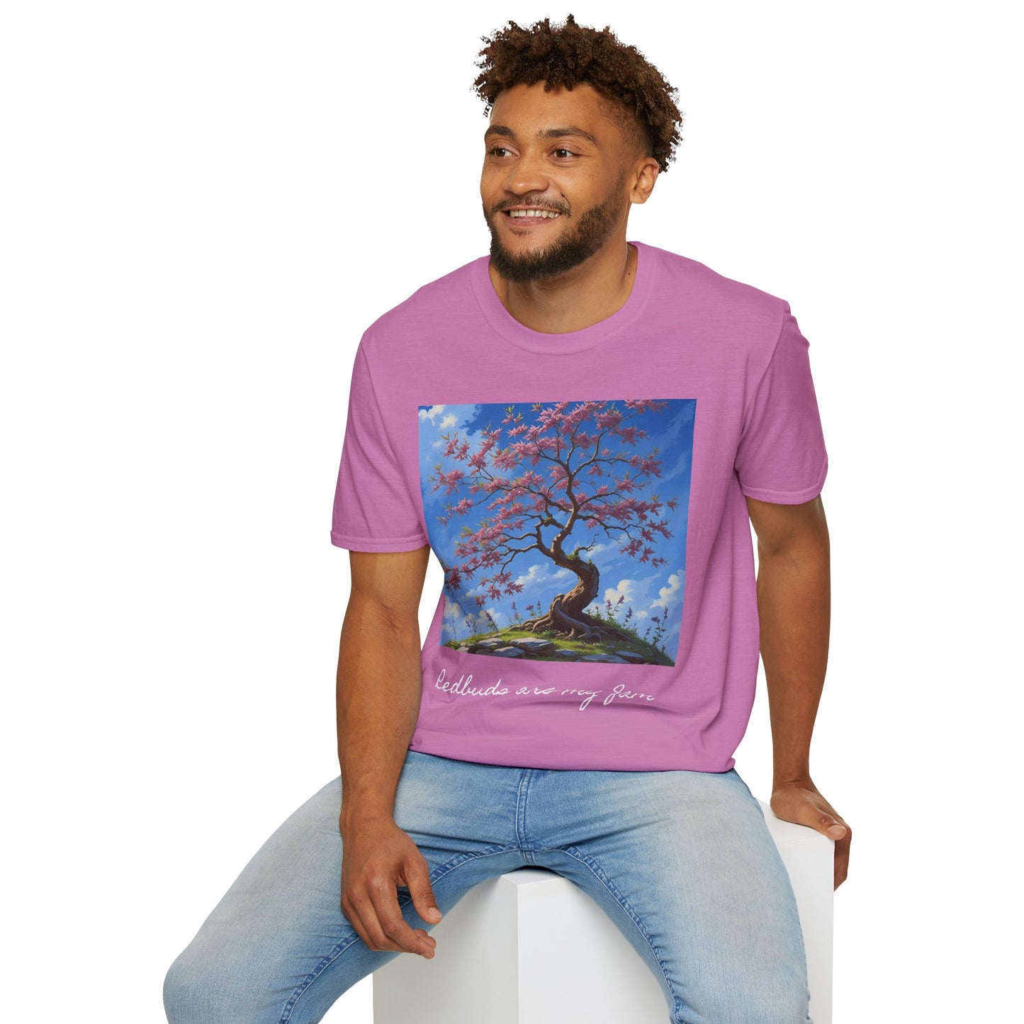 Redbud Tree Unisex T-Shirt - 100% ring-spun US cotton XS - 5XL