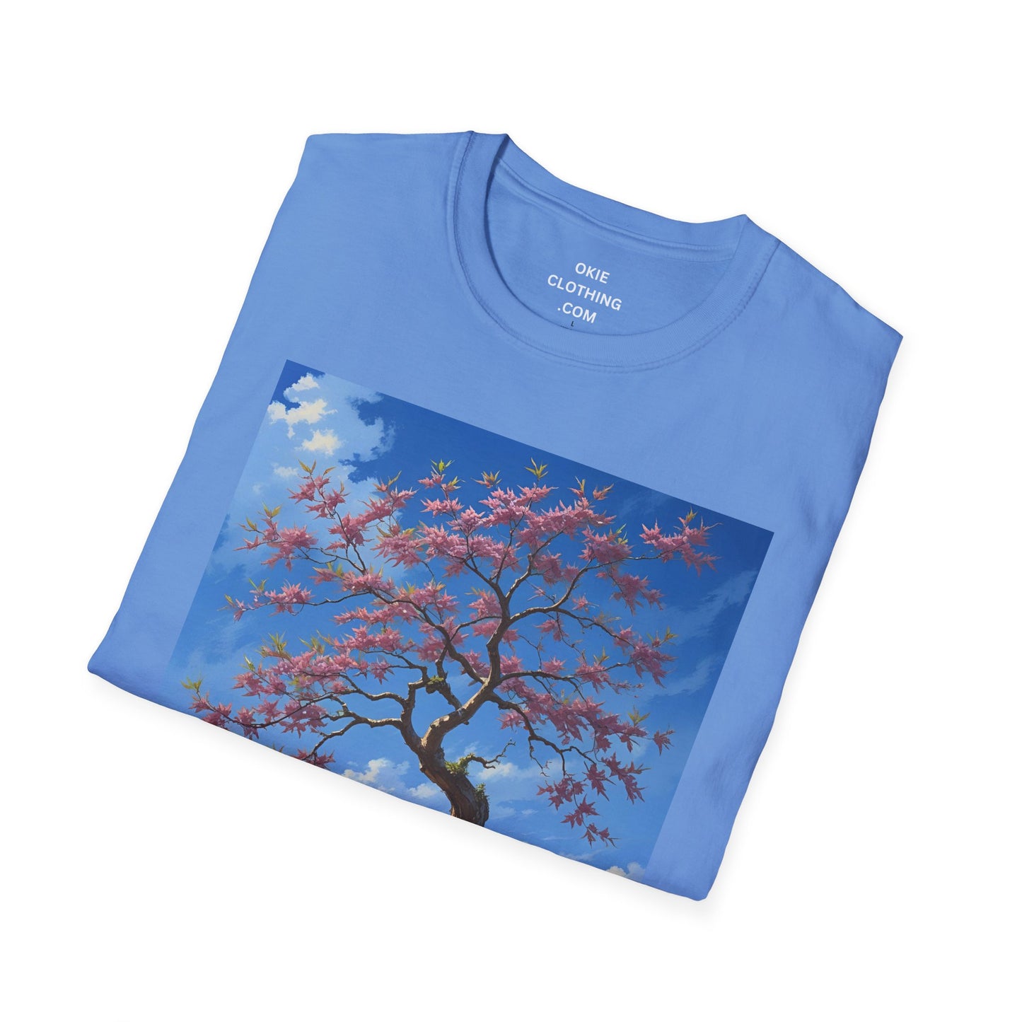 Tranquil Tree T-Shirt, Nature Lover Tee, Gift for Gardeners, Botanical Art Shirt, Relaxed Fit Summer Apparel