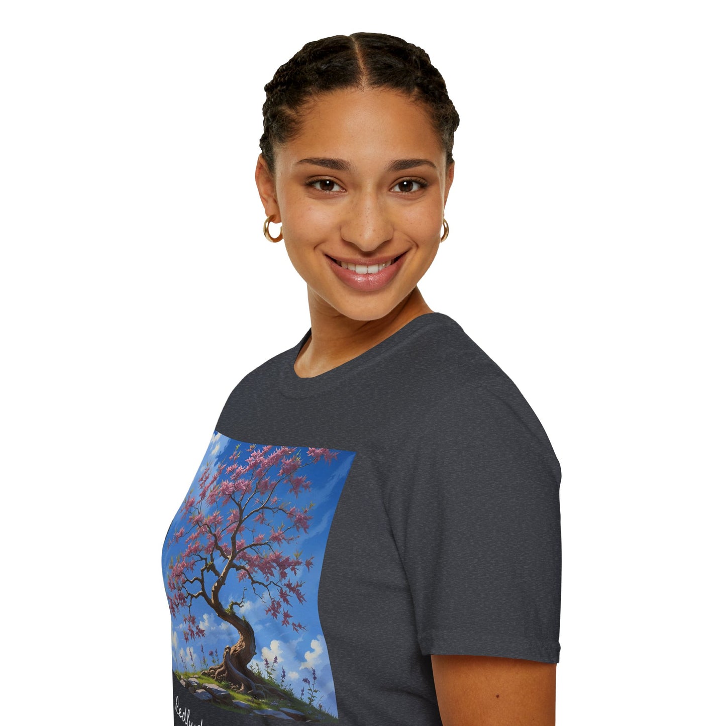 Redbud Tree Unisex T-Shirt - 100% ring-spun US cotton XS - 5XL